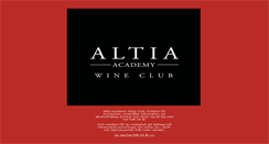 Desktop Screenshot of altiaacademywineclub.se